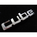 LOGO Cube FOR ALL CAR MODELS CHOME  โลโก้ติดรถยนต์ Cube คิ้ว